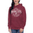 Woman wearing Cy-Fair High School Bobcats Maroon Premium Unisex Hoodie 211