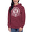 Woman wearing Cy-Fair High School Bobcats Maroon Premium Unisex Hoodie 212