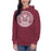 Woman wearing Cy-Fair High School Bobcats Maroon Premium Unisex Hoodie 220