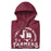 Neatly folded Lewisville High School Farmers Maroon Premium Unisex Hoodie 206