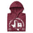 Neatly folded Lewisville High School Farmers Maroon Premium Unisex Hoodie 208