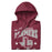 Neatly folded Lewisville High School Farmers Maroon Premium Unisex Hoodie 213