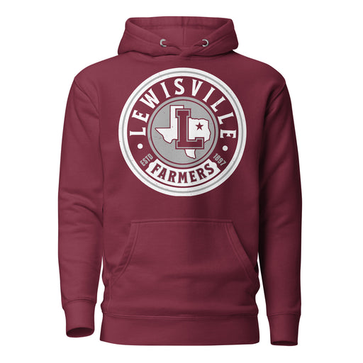 Lewisville High School Farmers Maroon Premium Unisex Hoodie 220