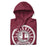 Neatly folded Lewisville High School Farmers Maroon Premium Unisex Hoodie 220