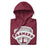 Neatly folded Lewisville High School Farmers Maroon Premium Unisex Hoodie 221