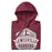 Neatly folded Lewisville High School Farmers Maroon Premium Unisex Hoodie 209