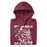 Neatly folded Round Rock High School Dragons Maroon Premium Unisex Hoodie 205