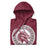 Neatly folded Round Rock High School Dragons Maroon Premium Unisex Hoodie 216