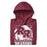 Neatly folded Round Rock High School Dragons Maroon Premium Unisex Hoodie 202