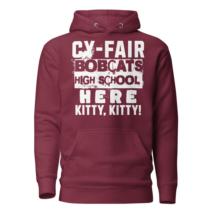 Cy-Fair High School Bobcats Maroon Premium Unisex Hoodie 231