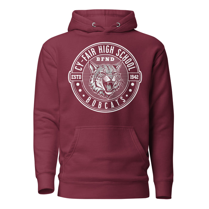 Cy-Fair High School Bobcats Maroon Premium Unisex Hoodie 224