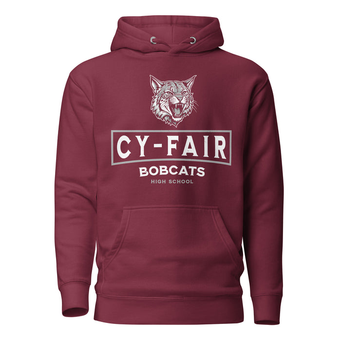 Cy-Fair High School Bobcats Maroon Premium Unisex Hoodie 202
