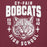 lose-up view of Cy-Fair High School Bobcats Maroon Premium Unisex Hoodie 204
