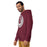 Man wearing Lewisville High School Farmers Maroon Premium Unisex Hoodie 216