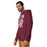 Man wearing Cy-Fair High School Bobcats Maroon Premium Unisex Hoodie 231