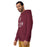 Man wearing Cy-Fair High School Bobcats Maroon Premium Unisex Hoodie 202