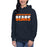 Woman wearing a Bridgeland Bears Premium Navy Hoodie - Design 25