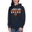 Woman wearing a Bridgeland Bears Premium Navy Hoodie - Design 29