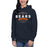 Woman wearing a Bridgeland Bears Premium Navy Hoodie - Design 44