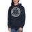 Woman wearing a College Park High School Cavaliers Premium Navy Hoodie 215