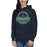 Woman wearing a College Park High School Cavaliers Premium Navy Hoodie 223