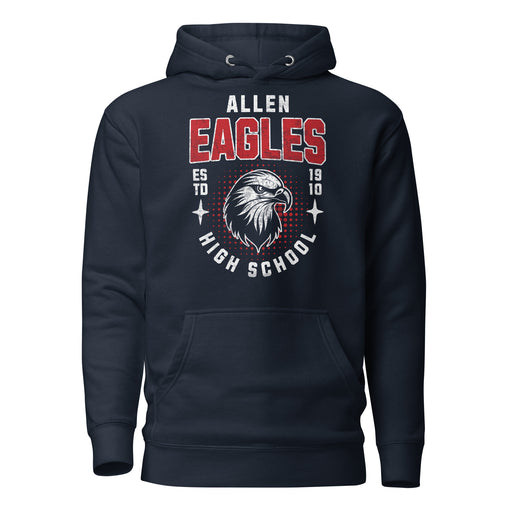 Allen High School Eagles Premium Navy Blue Hoodie 201