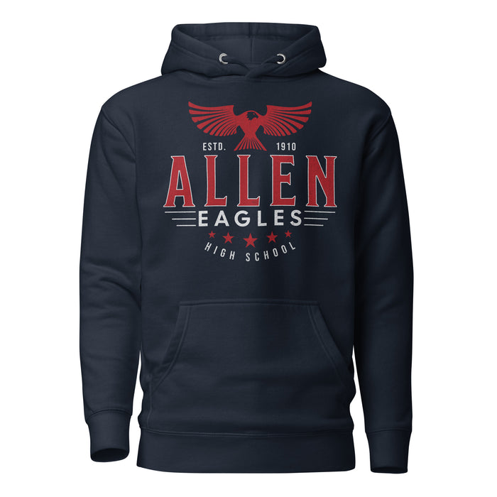 Allen High School Eagles Premium Navy Blue Hoodie 203