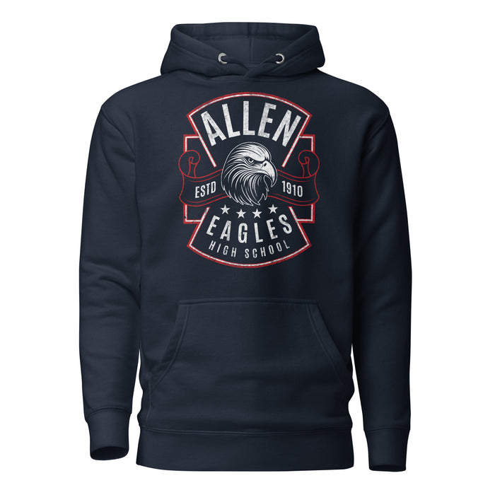 Allen High School Eagles Premium Navy Blue Hoodie 211