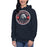 Woman wearing a Allen High School Eagles Premium Navy Blue Hoodie 212