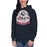 Woman wearing a Allen High School Eagles Premium Navy Blue Hoodie 215