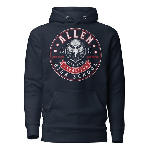 Allen High School Eagles Premium Navy Blue Hoodie 220