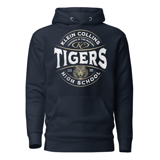 Klein Collins High School Tigers Premium Navy Unisex Hoodie 201