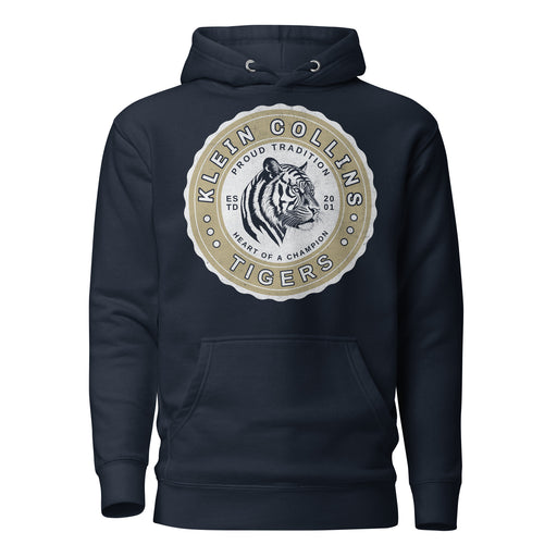 Klein Collins High School Tigers Premium Navy Unisex Hoodie 209