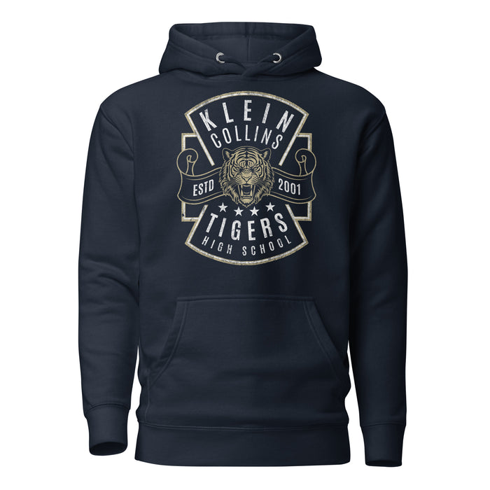 Klein Collins High School Tigers Premium Navy Unisex Hoodie 210