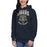 Woman wearing a Klein Collins High School Tigers Premium Navy Unisex Hoodie 212