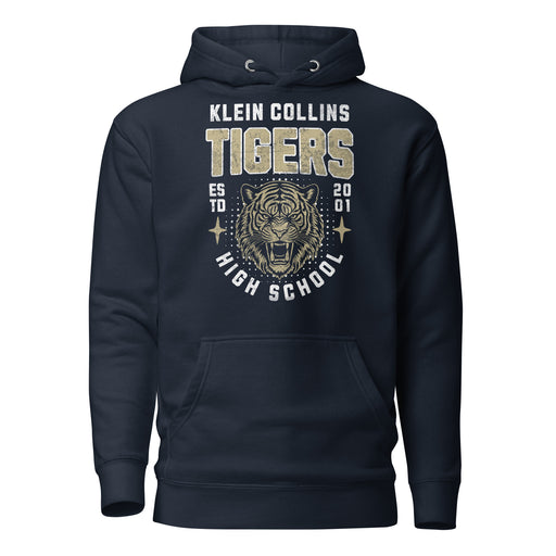 Klein Collins High School Tigers Premium Navy Unisex Hoodie 213