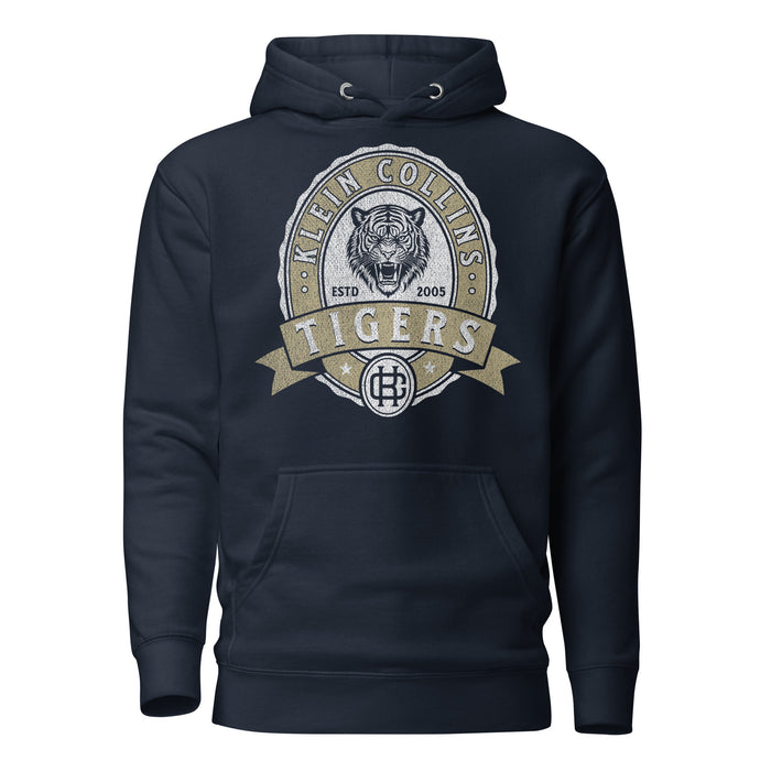 Klein Collins High School Tigers Premium Navy Unisex Hoodie 215