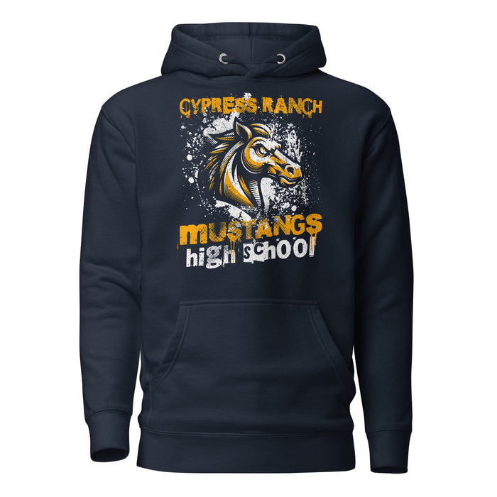 Cypress Ranch High School Mustangs Navy Premium Unisex Hoodie 206