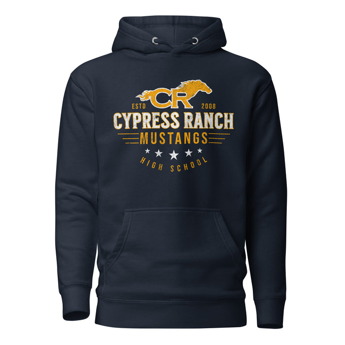 Cypress Ranch High School Mustangs Navy Premium Unisex Hoodie 217