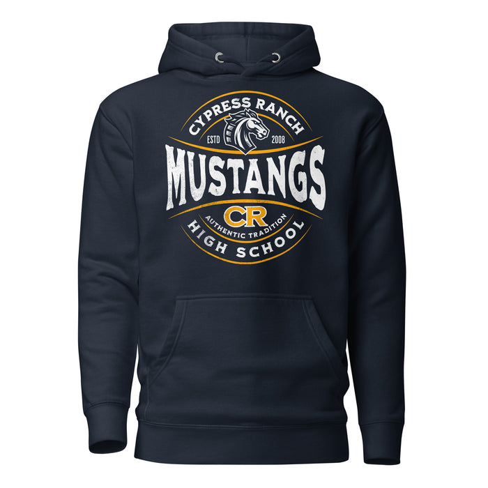 Cypress Ranch High School Mustangs Navy Premium Unisex Hoodie 219