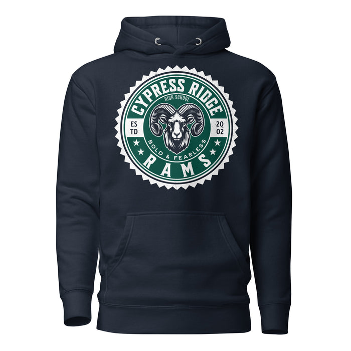 Cypress Ridge High School Rams Navy Premium Unisex Hoodie 203