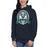 Woman wearing Cypress Ridge High School Rams Navy Premium Unisex Hoodie 212