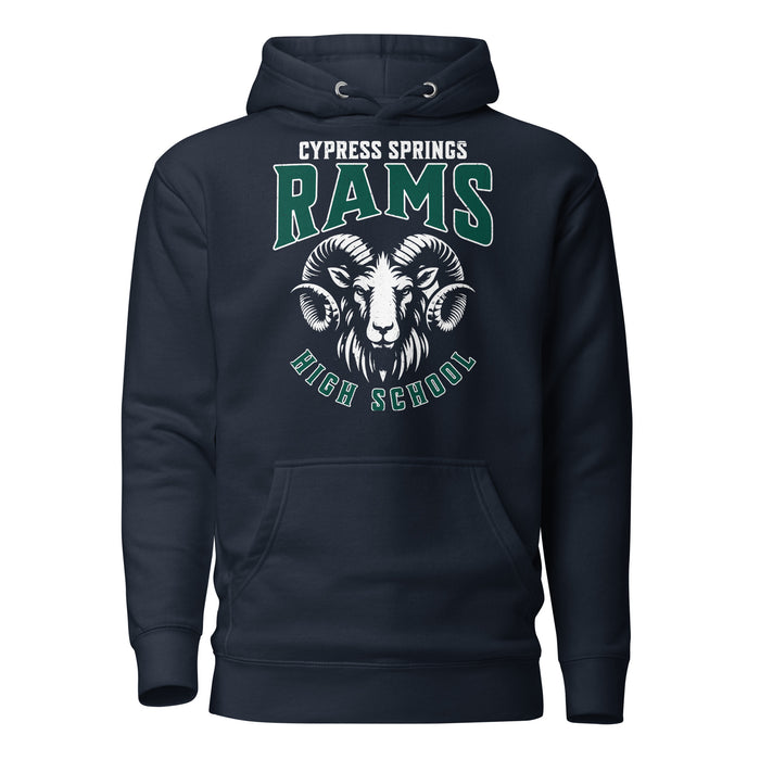 Cypress Ridge High School Rams Navy Premium Unisex Hoodie 213