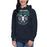 Woman wearing Cypress Ridge High School Rams Navy Premium Unisex Hoodie 213