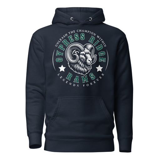 Cypress Ridge High School Rams Navy Premium Unisex Hoodie 214