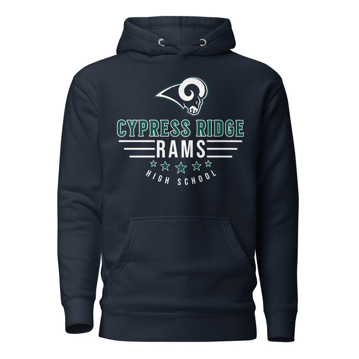 Cypress Ridge High School Rams Navy Premium Unisex Hoodie 217