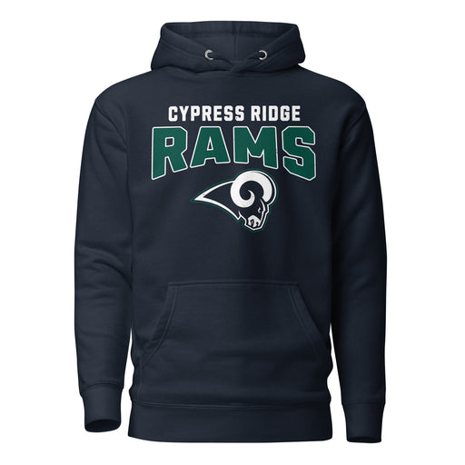 Cypress Ridge High School Rams Navy Premium Unisex Hoodie 221