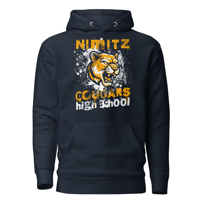 Nimitz High School Cougars Navy Blue Premium Unisex Hoodie 205