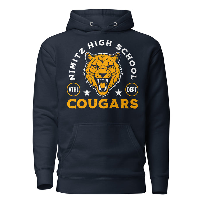 Nimitz High School Cougars Navy Blue Premium Unisex Hoodie 208