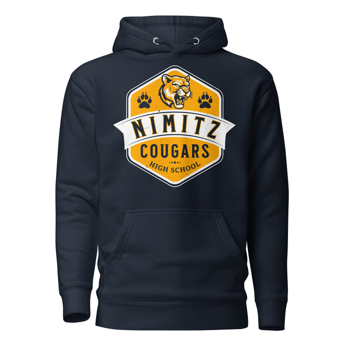 Nimitz High School Cougars Navy Blue Premium Unisex Hoodie 209